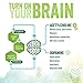 BrainJuice Brain Booster Shot, Original Peach Mango | Liquid Drink Supplement for Improved Energy, Memory, Focus, Clarity & Mood, Gluten-Free, Non-GMO | Starter Trial Pack, 2.5 fl oz, 4 Count