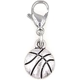 Mini Basketball B-Ball Sports Team Fan League Cheerleader Graduation Cap Tassel Event Party Invitation Card Baby Shower Birthday Thank You Celebration Personalized Congratulations Clip on Charm 103B