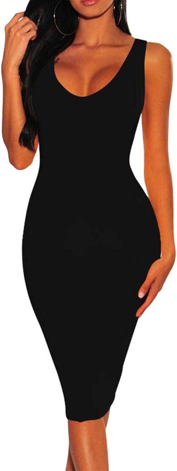 bodycon tank dress midi