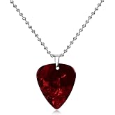 Teemotutu Halloween Necklace Strange Horror Thing Guitar Pick Pendant Necklace Halloween Costume Cosplay Jewelry