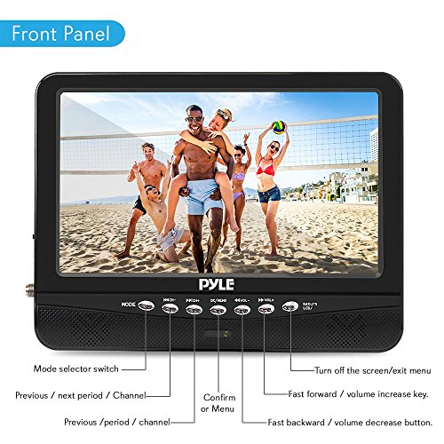 1 Inch+Portable+Widescreen+TV+Rechargeable
