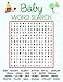 Planet Mango Baby Shower Games for Girls and Boys | Baby Word Search (50 Sheets) | What's ON Your Phone (50 Sheet) | Think Like Mommy (50 Sheets) - Baby Shower Supplies