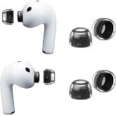 AZLA Crystal AirPods Pro 3 Ear Tips, Secure-Fit Silicone Replacement Tips | Grippy Surface for Active Lifestyle, Hypoallergenic Silicone, Compatible with Airpods Pro 3