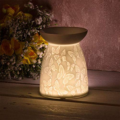 Wax Melt Oil Burner Tealight Holder Diffuser Ornament Aromatherapy Gift (Butterflies)