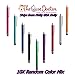 TCD Multi-Colored 10 Pack Colorful Premium Long Metal Capacitive Stylus Pens Universal Compatible with All Touch Screen Devices iPad, iPhone Galaxy Amazon Devices and More!