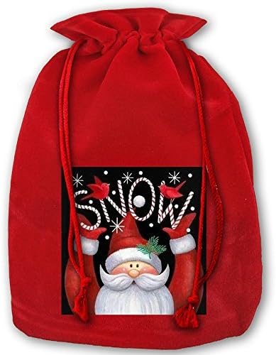 Christmas Drawstring Gift Bags Santa Claus Santa Pouch For Gifts Packaging Reusable Pouches