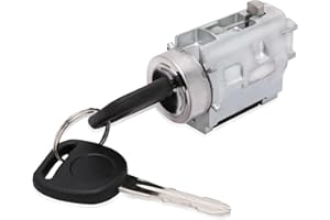 YIKESAI Ignition Lock Cylinder w/Keys & Passlock Chip Starter - Compatible with Chevy Malibu, Impala, Monte Carlo, Pontiac Grand AM, Oldsmobile Alero, Cutlass - Replace D1493F, 12458191, 25832354, 924-719