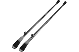 RENDASUN 2 PCS Tire Mount and Demount Iron, 34645 Tire Iron, Tire Bars for Semi Tires, Tire Changing Tools, Semi Truck Tire Tools, 37In, 3/4 in, Black