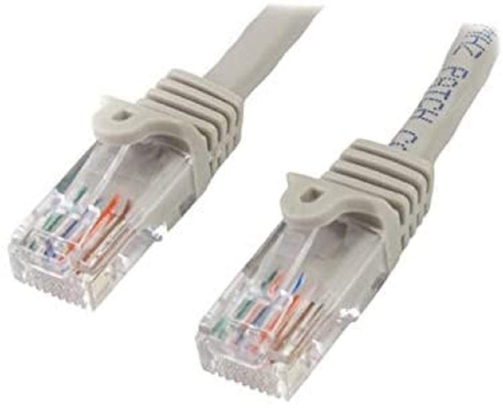 StarTech.com 7m Gray Cat5e Patch Cable with Snagless RJ45 Connectors - Long Ethernet Cable - 7 m Cat 5e UTP Cable (45PAT7MGR)