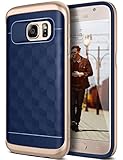 Galaxy S7 Case, Caseology [Parallax Series] Textured Pattern Grip Case [Navy Blue] [Shock Proof] for Samsung Galaxy S7 (2016) - Navy Blue