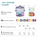 Comfylife Baby Bath Toy Organizer - Shark (2 Bath Toy Storage Nets, 10 Toy Numbers & 10 Strong Hooks) - Great Bath Net for Kids - Cute Bathtub Toy Organizer and Bath/Shower Caddy Storage Solution