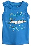 Fiream Toddler and Boys Comfort Cotton Cartoon Tank Tops by Brix(Blue1,5)