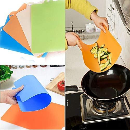 KathShop 1pc Plastic Chopping Block Rectangle Food Cutting Bendable Mats Flexible Affordable Kitchen Boards Thin Chopping Block