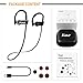 Bluetooth Headphones Wireless Earbuds - JAZ 2017 New Wireless Sports Earphones with Mic IPx7 Waterproof Bluetooth Headphones Sweatproof for Running Gym Workout 8 Hour Battery Noise Cancelling Headsets