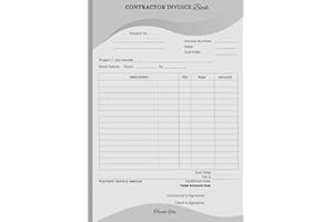 Contractor Invoice Book: for Small Businesses and Trades – Ideal for Construction, HVAC, Electrical, and Landscaping Services