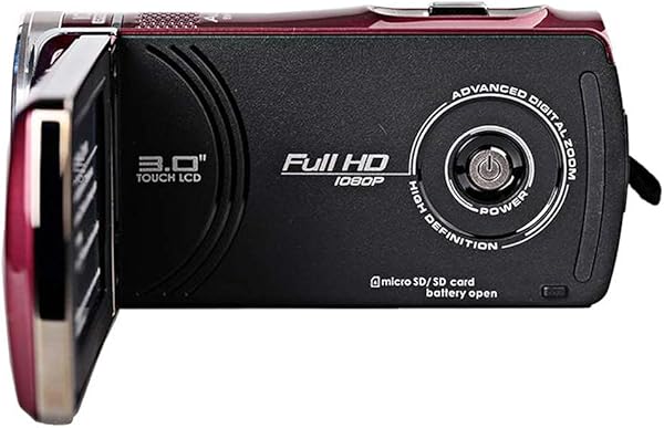 KDMB Digital Video Camera Professional Camera10X Optical Image Stabilization Optical Zoom Video Camera16 Million PixelsFull HD 1080P 3 0 Inch 270 Degree Rotation Touch Screen1Red