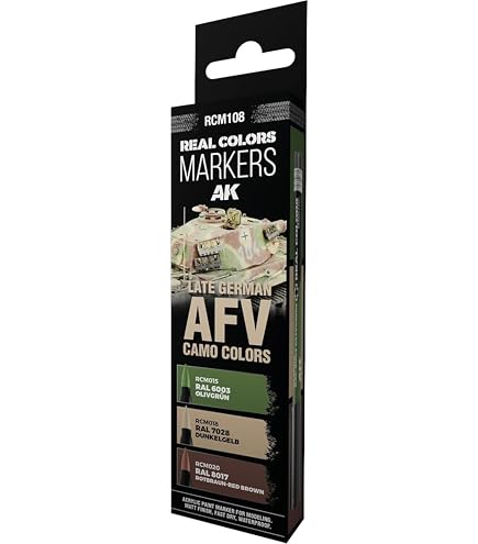 Amazon.com: AK REAL COLORS MARKER SET RCM101 TOOLS (3pcs) : Arts