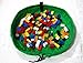 Elife Green 18 Inch Nylon Kids Toy Storage Bag Organizer Box and Play Mat Toy Quick Pouch