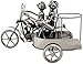 BRUBAKER Wine Bottle Holder Motorcycle Couple with Dog in Sidecar Metal Sculptures and Figurines Decor Wine Racks and Stands Gifts Decoration