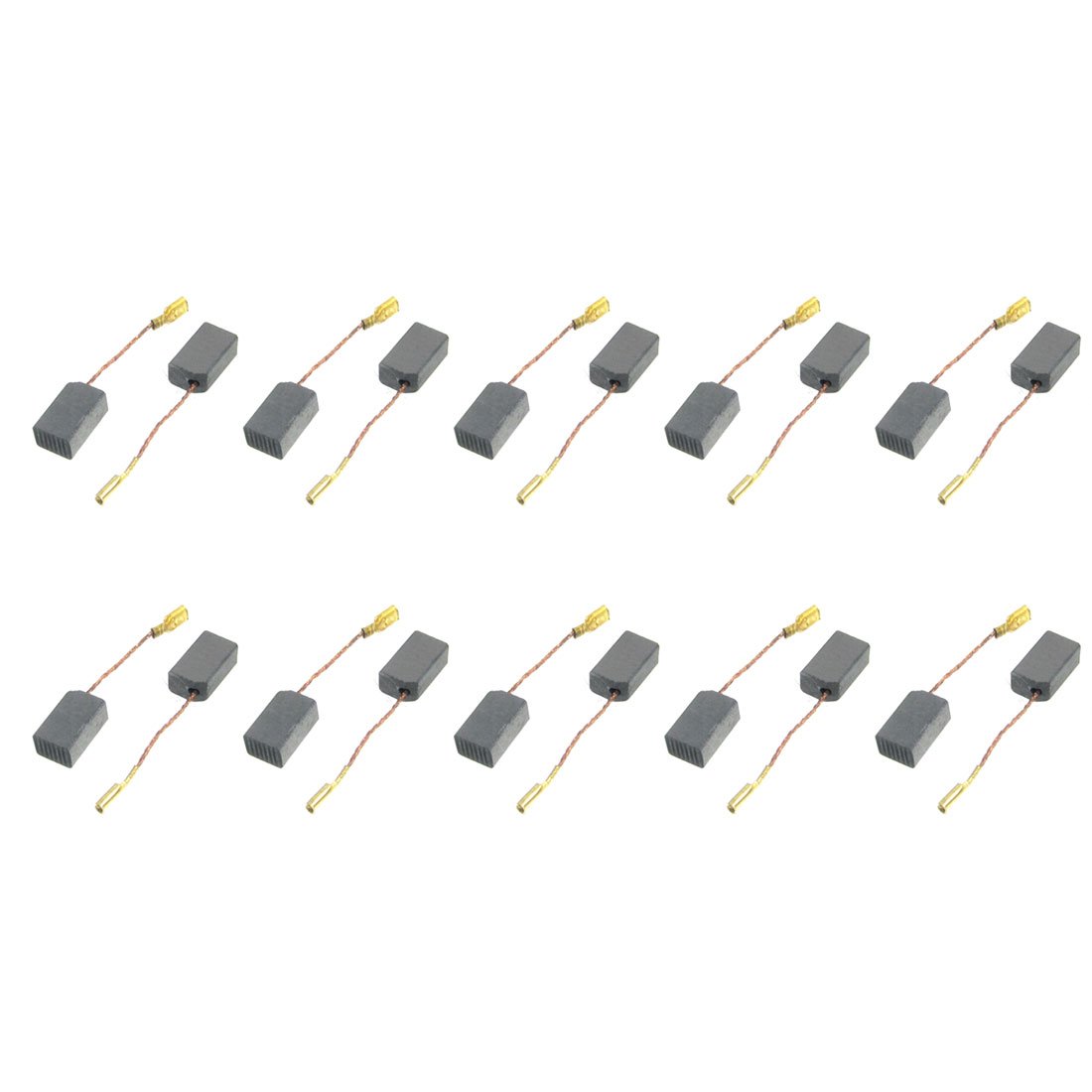 Sourcingmap 33/64" x 15/64" x 7/25" Motor Carbon Brushes 10 Pcs for Rotary Tool