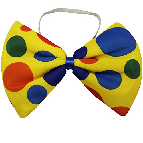 Clown Costume - Clown Nose Clown Wig Bow Tie and Vest - 4 Pc Clown Dress Up Accessories by Tigerdoe