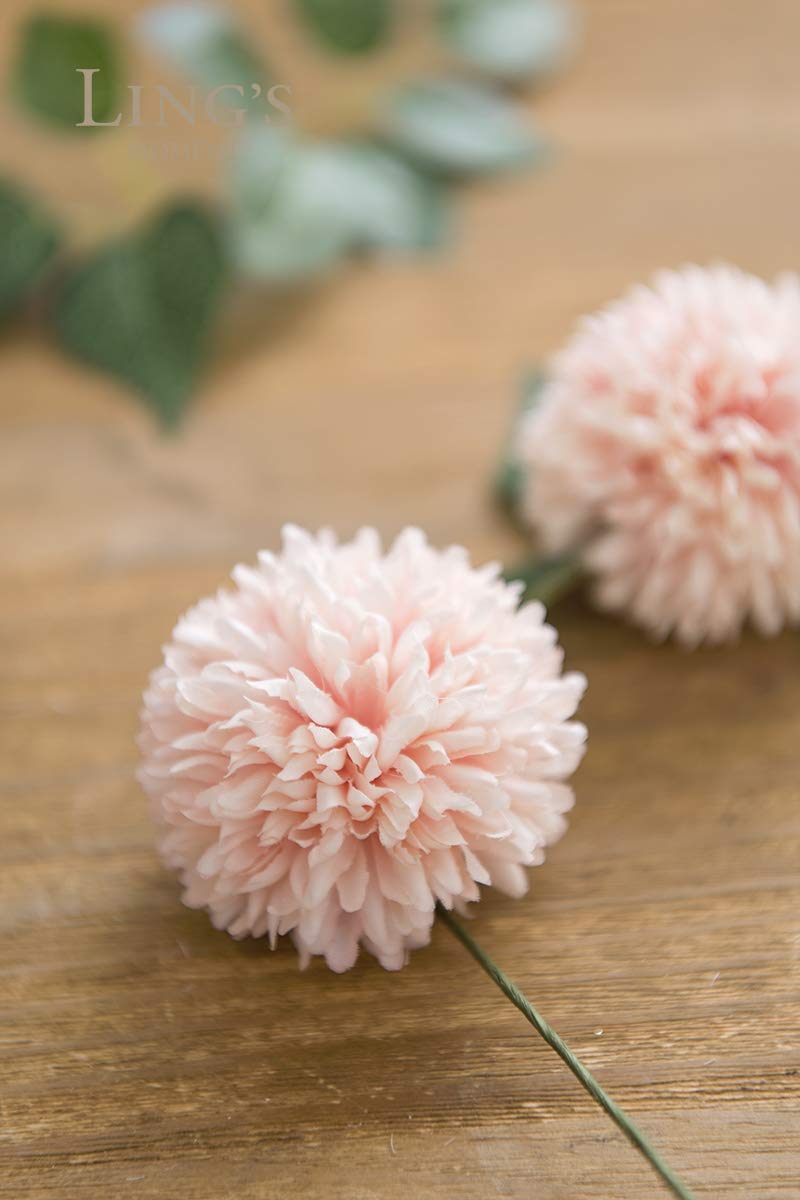Lings moment Artificial Flowers 25pcs Small Blush Real Looking Fake