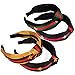 4 Pack Hair Hoop with Bee Animal - Green Red Green Stripe Headbands - Cross Knot Hair bands with Cloth Wrapped for Women (A: 4pack headbands)
