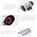 WALI Bullet Dummy Fake Surveillance Security CCTV Dome Camera Indoor Outdoor with 30 Illuminating LED Light and Security Alert Sticker Decals (S30-1), Silver