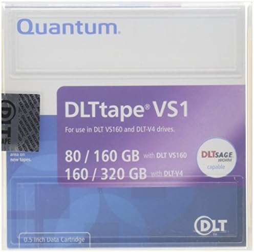 Quantum 1pk VS160 80/160GB DLT-V4 160/320GB Tape Catridge (MR-V1MQN-01)