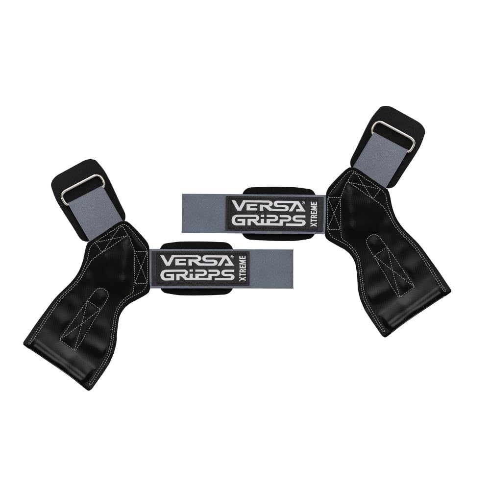 Versa Gripps® Xtreme, Made in The USA, Wrist Straps for Weightlifting Alternative, The Best Training Accessory, Platinum, S