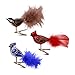 Hallmark Keepsake Mini Christmas Ornament 2018 Year Dated, Beautiful Birds Trio Miniature, Blown Glass, Set of 3, Little