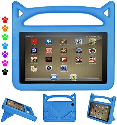 New iPad 9.7 2018/2017 Case for Kids, ThreeJ Lightweight Shockproof Protective Case Double Stand for Apple iPad 9.7 inch…