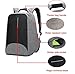 Anti-theft Backpack with USB Charging Port Business Laptop Backpack Fits to 15.6 Inch Computer Lightweight Water-resistant Knapsack Gray CB0402