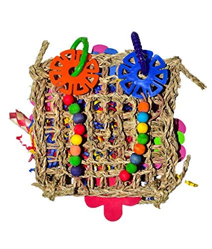 Parrot Kook Sea Grass Sandwich Foraging Bird Toy African Grey USA