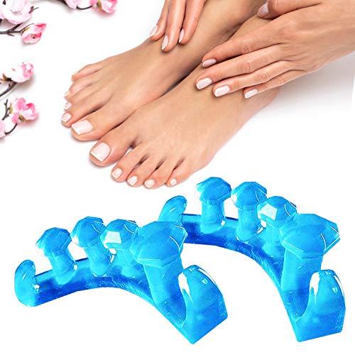 Gel Toe Separator and Toe Spacer Stretcher Metatarsal Alignment Bunion Corrector and Support Pedicure Toe Splitter and Toe Straightener and Spacer Fixes Hammer Toes, Crooked Toes, and Overlapping Toes