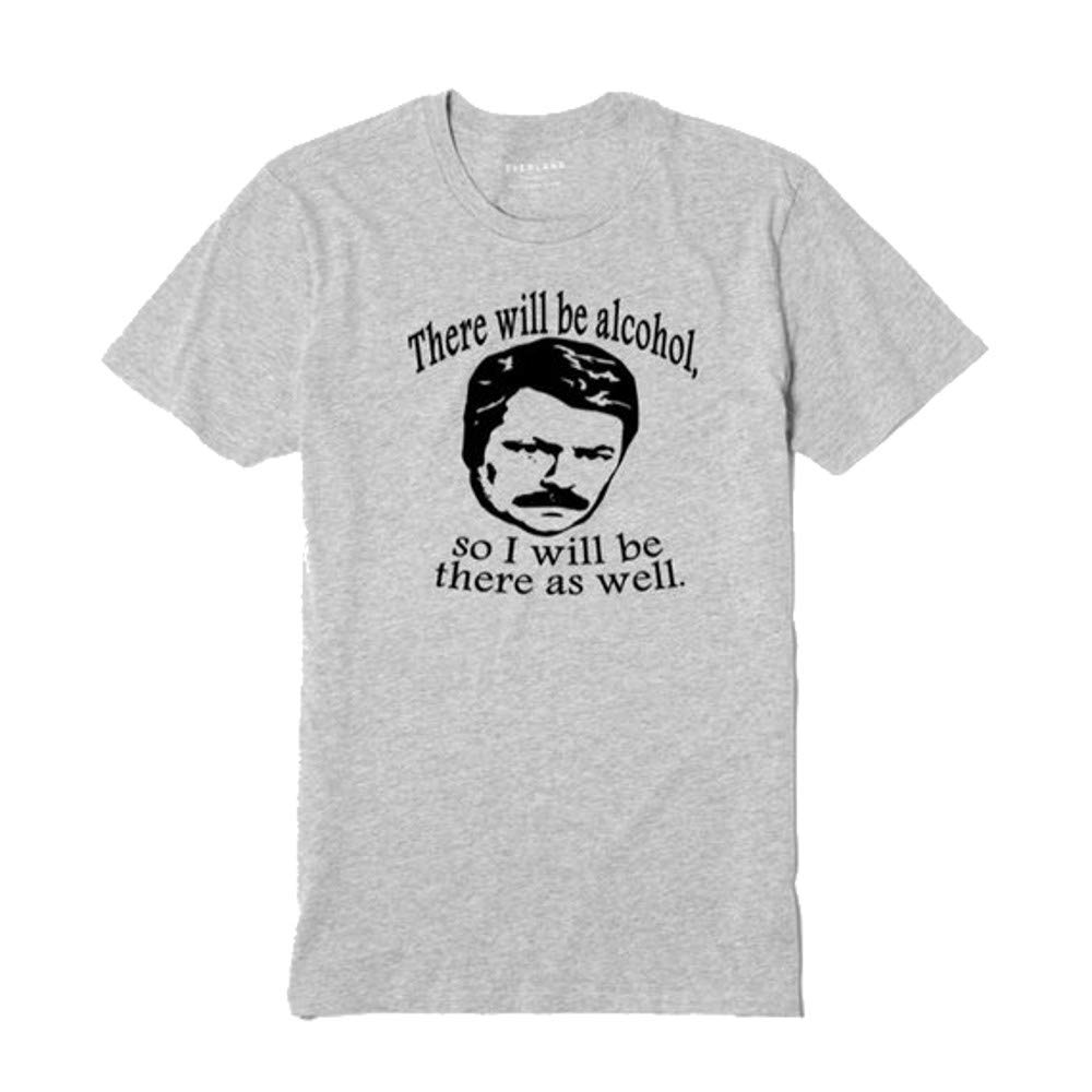 Jenuine Crafts Ron Swanson Parks And Rec Alcohol Funny T Shirt