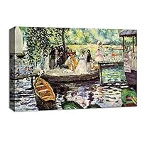 Canvas Wall Art Landscape at Beautiful by Pierre-Auguste Renoir Canvas Prints Home Artwork Decoration for Living Room,Bedroom - 12x18 inches