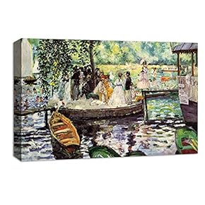 Canvas Wall Art Landscape at Beautiful by Pierre-Auguste Renoir Canvas Prints Home Artwork Decoration for Living Room,Bedroom - 12x18 inches
