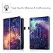 Fintie Folio Case for Amazon Fire (Previous 5th Generation, 2015 7 inch) - Slim Fit Premium Vegan Leather Standing Protective Cover, Galaxy