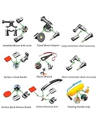 ? Accesorios para exteriores SmilePowo para la cámara GoPro Hero 5 Session 6 5 4 3 2 1, AKASO EK7000, EK5000, SJCAM, DBPOWER, xiaomi YI, paquete de fotos (51 en 1)