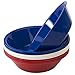Liberty 28-ounce Plastic Cereal/Soup Bowls | set of 12 in 3 Assorted Colors