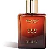 BellaVita Luxury Oud Unisex Perfume (3.4 fl.oz) | Premium Men & Women Parfum Fragrance | Warm Vanilla Perfume Oil | Long-Lasting & Warm Woody Arabic Parfum | Vegan & Cruelty-Free