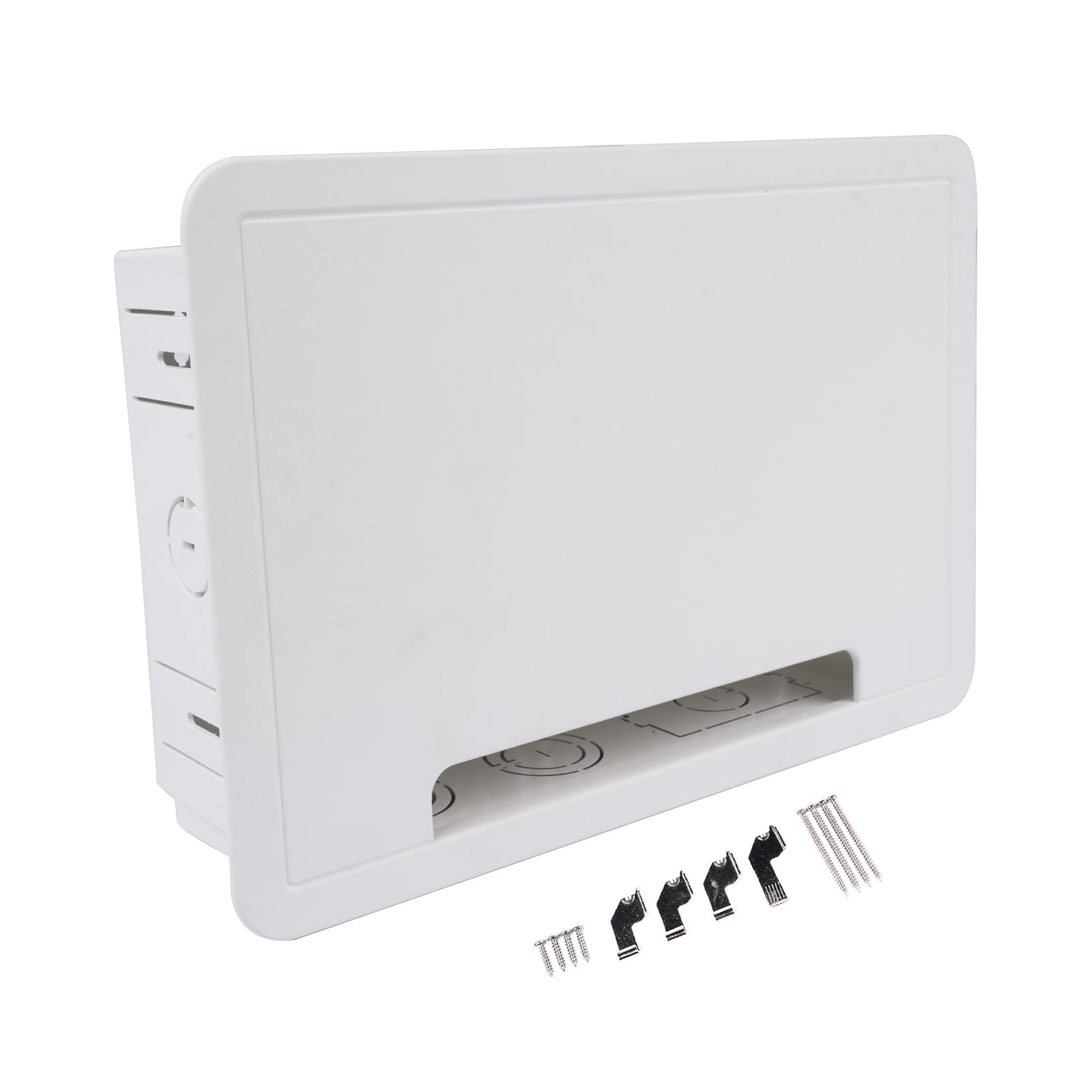 Photo 1 of Getanye in Wall Cable Management Kit 9" in-Wall TV Media Box Recessed TV Outlet & Network Enclosure - Replacement for Working with Roku, Apple TV, Fire TV Stick