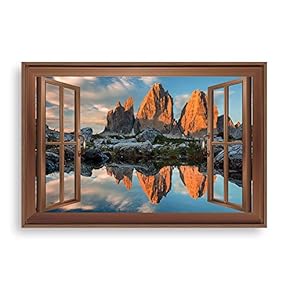 Framed Canvas Wall Art for Living Room, Bedroom Mountain View Canvas Prints for Home Decoration Ready to Hang - 16x24 inches