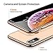 TORRAS Crystal Clear Compatible for iPhone Xs Max Case, [Non-Yellowing] Soft Silicone Shockproof TPU Slim Thin Protective Phone Cover Case for iPhone Xs Max 6.5 inch, Gold
