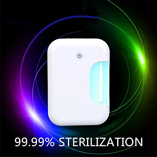 LUCKSTAR Toilet Sterilizer - Portable Closestool Sterilizer Automatic Disinfection Machine UV Light Ozone Sterilizing Air Purify Remove Odour Machine (White)