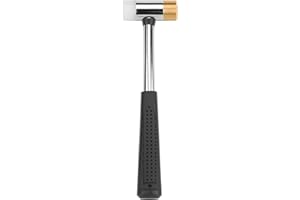 Wheeler 1" Nylon and Brass Hammer with Dual Heads for Gunsmithing
