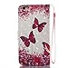 iPhone 6S Plus /6 Plus Case, PU Leather Wallet Case Durable Magnetic Case Cover Credit Card Holder Protective Book Case Xmas Halloween Birthday Gift for Apple iPhone 6S Plus /iPhone 6 Plus-Butterfly