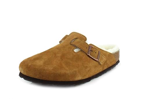Birkenstock Unisex Boston Shearling Clog, Mink/Natural, Size 40 EU (7-7.5 M US Men/9-9.5 M US Women) best women's clogs