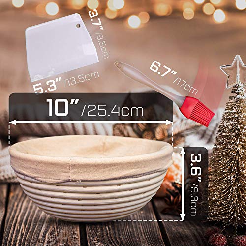 Bread Proofing Baskets Round Dough Proofing Bowls w/Liners Perfect for